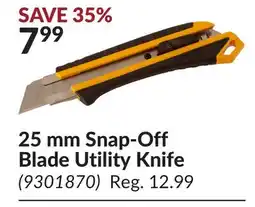 Princess Auto 25 mm Snap-Off Blade Utility Knife offer