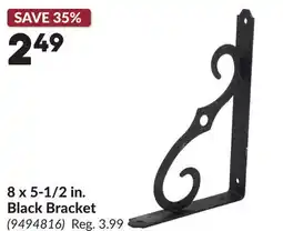 Princess Auto 8 x 5-1/2 in. Black Bracket offer