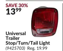 Princess Auto Universal Trailer Stop/Turn/Tail Light offer