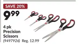 Princess Auto 4 pk Precision Scissors offer