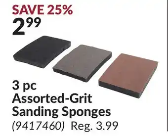 Princess Auto 3 pc Assorted-Grit Sanding Sponges offer