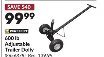 Princess Auto 600 lb Adjustable Trailer Dolly offer