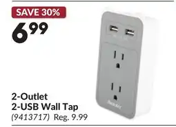 Princess Auto 2-Outlet 2-USB Wall Tap offer