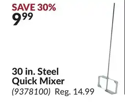 Princess Auto 30 in. Steel Quick Mixer offer