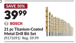 Princess Auto 21 pc Titanium-Coated Metal Drill Bit Set offer