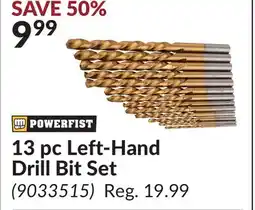 Princess Auto 13 pc Left-Hand Drill Bit Set offer