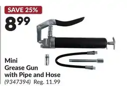 Princess Auto Mini Grease Gun with Pipe and Hose offer
