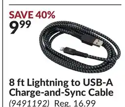 Princess Auto 8 ft Lightning to USB-A Charge-and-Sync Cable offer