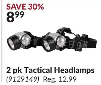 Princess Auto 2 pk Tactical Headlamps offer