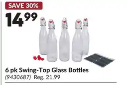 Princess Auto 6 pk Swing-Top Glass Bottles offer