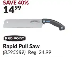 Princess Auto PRO•POINT Rapid Pull Saw offer