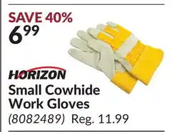 Princess Auto Small Cowhide Work Gloves offer