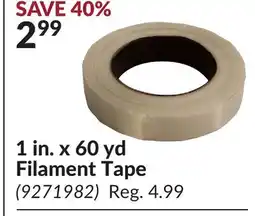 Princess Auto 1 in. x 60 yd Filament Tape offer