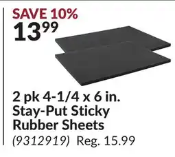 Princess Auto 4-1/4 x 6 in. Stay-Put Sticky Rubber Sheets offer