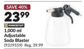 Princess Auto 1, 000 ml Adjustable Soda Blaster offer