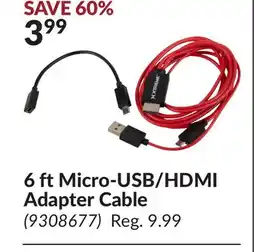 Princess Auto 6 ft Micro-USB/HDMI Adapter Cable offer