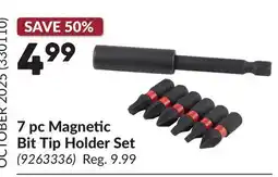 Princess Auto 7 pc Magnetic Bit Tip Holder Set offer