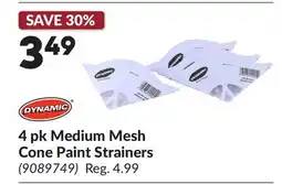 Princess Auto 4 pk Medium Mesh Cone Paint Strainers offer