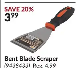 Princess Auto Bent Blade Scraper offer