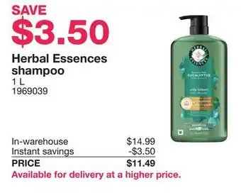 Costco Herbal Essences shampoo offer