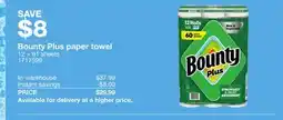 Costco Bounty Plus paper towel offer