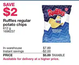 Costco Ruffles regular potato chips offer
