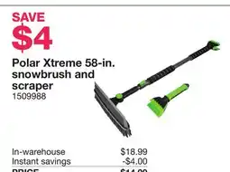 Costco Polar Xtreme 58-in. snowbrush and scraper offer