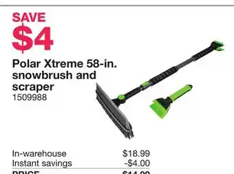 Costco Polar Xtreme 58-in. snowbrush and scraper offer