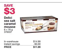 Costco Delici sea salt caramel mousse offer