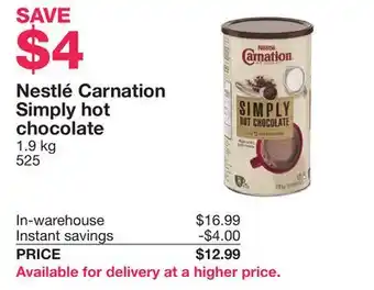 Costco Nestlé Carnation Simply hot chocolate offer