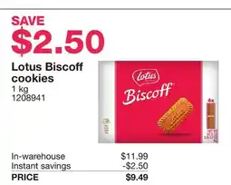 Costco Lotus Biscoff cookies offer