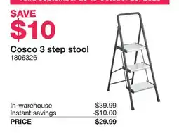 Costco Cosco 3 step stool offer
