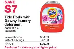 Costco Tide Pods with Downy laundry detergent offer