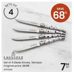Stokes LAGUIOLE Set of 4 Steak Knives offer