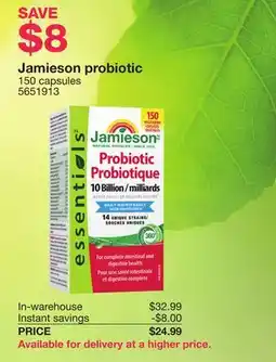 Costco Jamieson probiotic 150 capsules offer