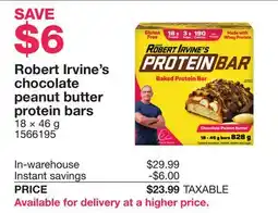 Costco Robert Irvine's chocolate peanut butter protein bars offer