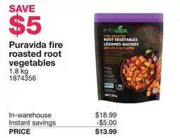 Costco Puravida fire roasted root vegetables offer