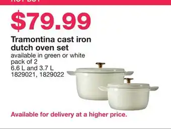 Costco Tramontina cast iron dutch oven set offer
