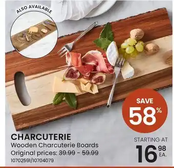 Stokes CHARCUTERIE Wooden Charcuterie Boards offer