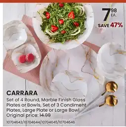 Stokes CARRARA Set of 4 Round offer
