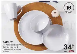 Stokes PAISLEY 16-Pc Porcelain Dinnerware Set offer
