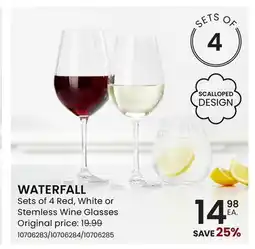 Stokes WATERFALL Sets of 4 Red offer