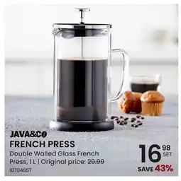 Stokes Double Walled Glass French Press offer