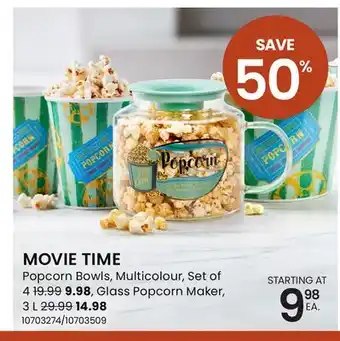 Stokes MOVIE TIME Popcorn Bowls offer