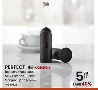 Stokes PERFECT Battery Operated Milk Frother offer