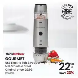 Stokes GOURMET USB Electric Salt & Pepper Mill offer