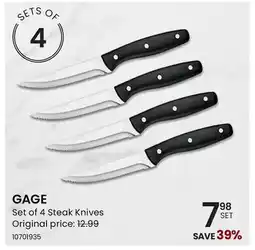 Stokes GAGE Set of 4 Steak Knives offer