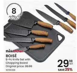 Stokes BOISÉ 8-Pc Knife Set with Chopping Board offer