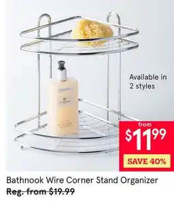 Kitchen Stuff Plus Bathnook Wire Corner Stand Organizer offer