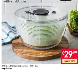 Kitchen Stuff Plus OXO Good Grips Salad Spinner-10.5 dia offer